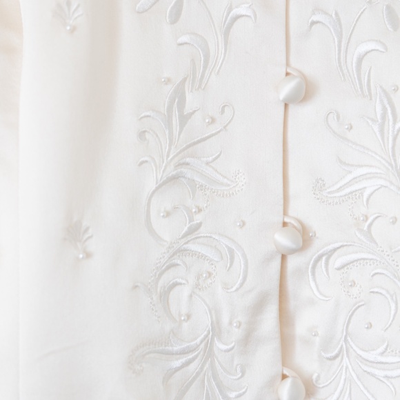 100 % Silk cream jacket size XS - Picture 5 of 6